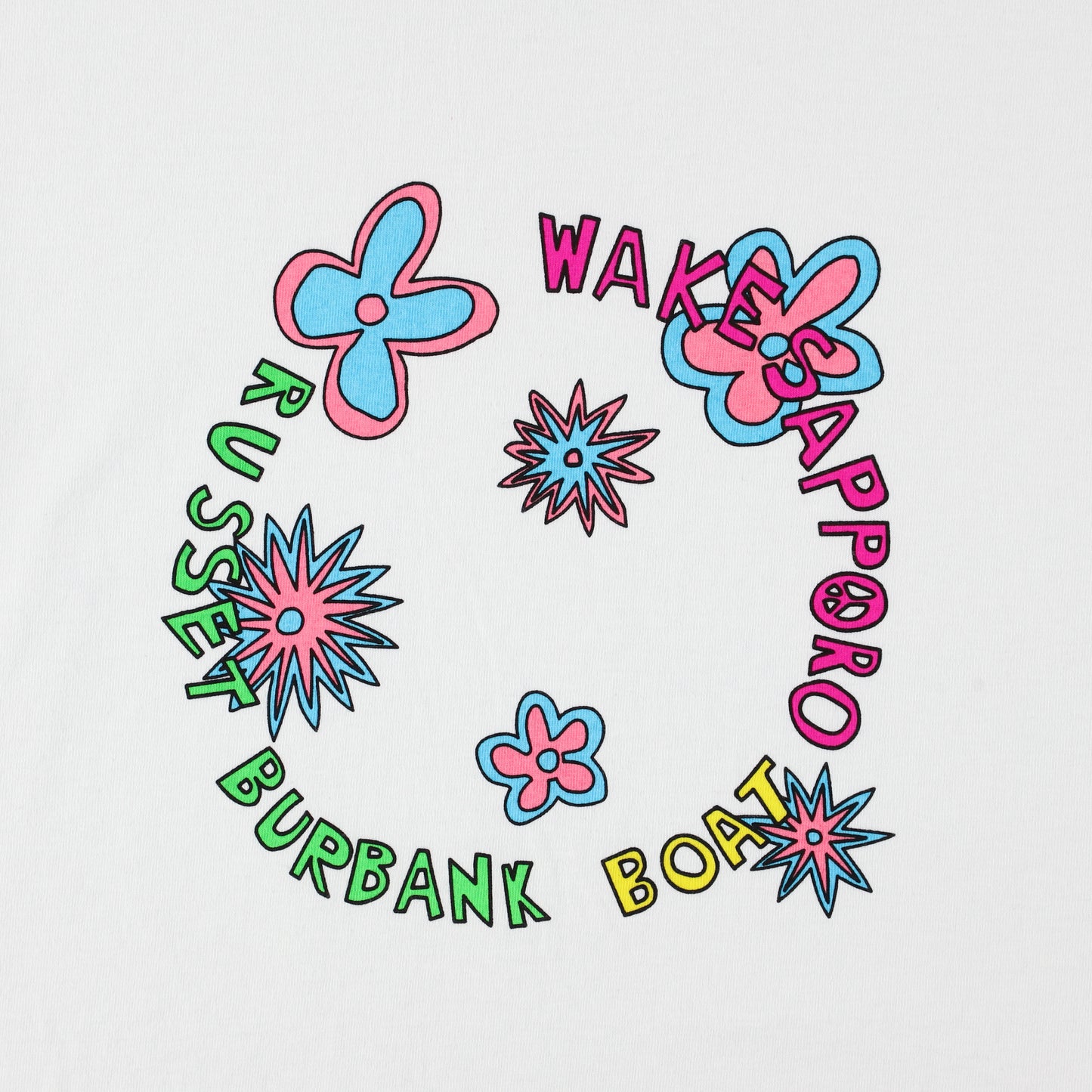 WAKE. × boat × Russet Burbank L/S Tee (White)