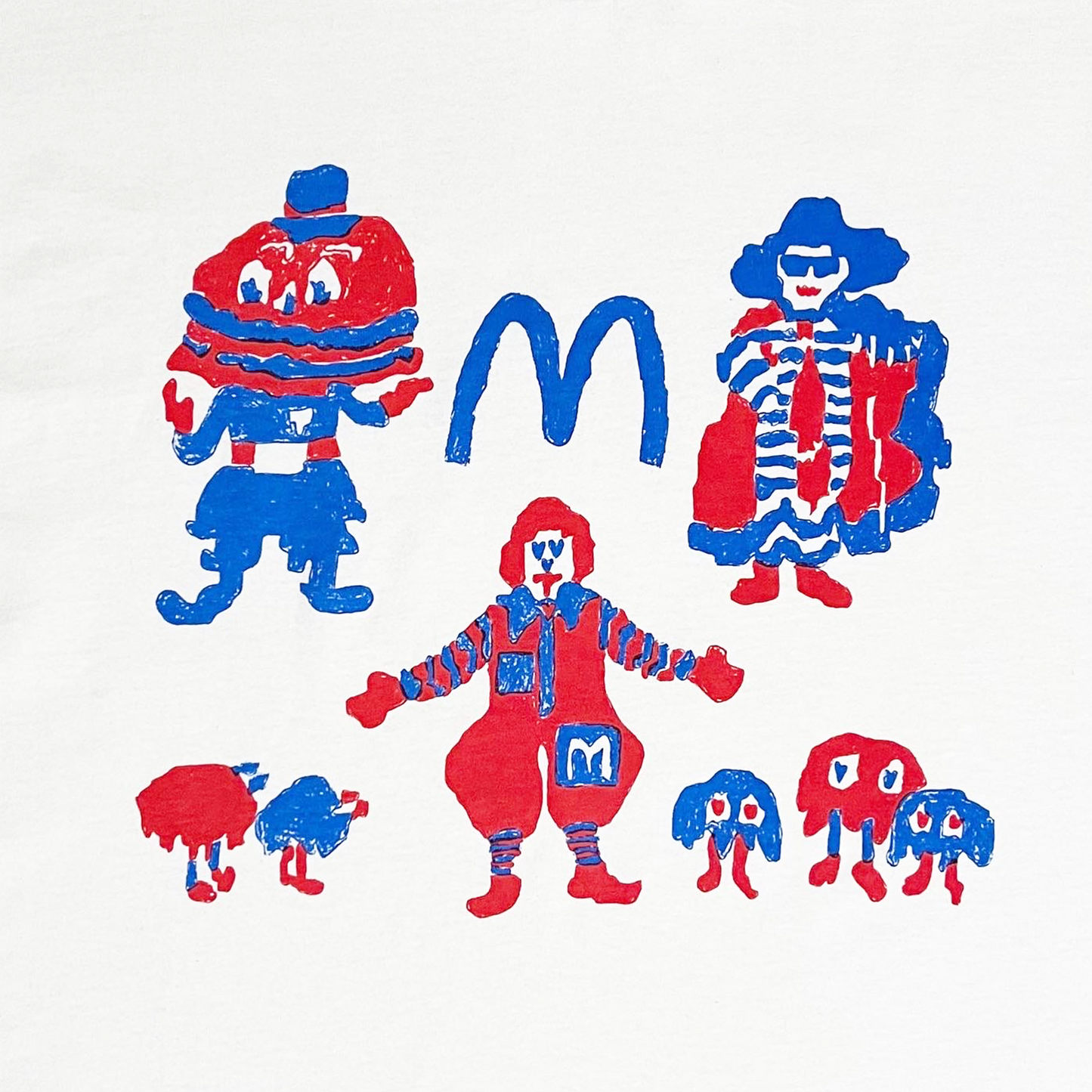 Russet Burbank Old “M” Kids Tee (White)