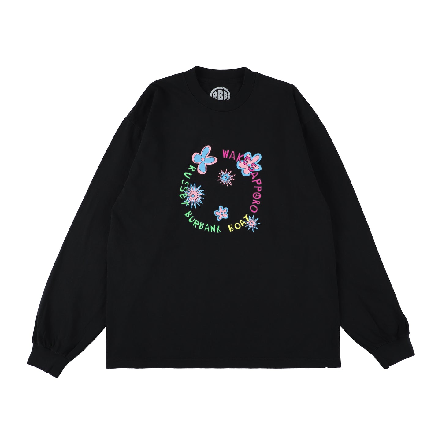 WAKE. × boat × Russet Burbank L/S Tee (Black)