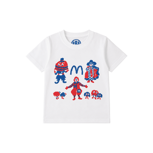 Russet Burbank Old “M” Kids Tee (White)